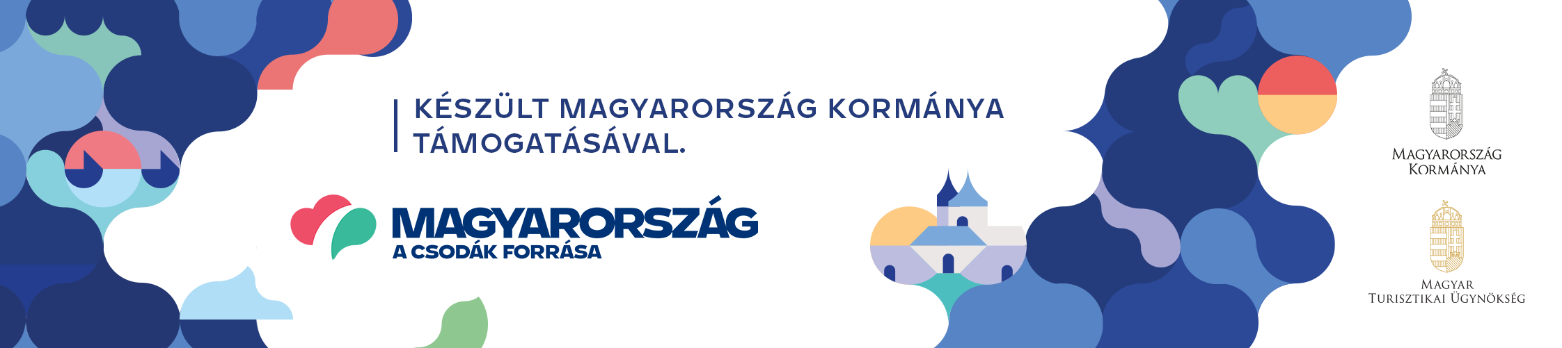Készült Magyarország Kormánya támogatásával. Magyarország a csodák forrása – Magyarország Kormánya, Magyar Turisztikai Ügynökség